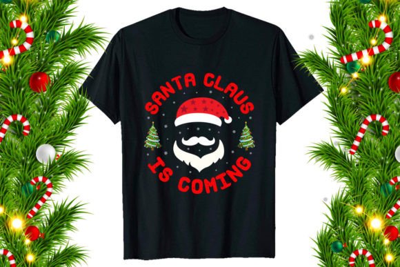 Christmas T-Shirt Design Santa Claus Graphics