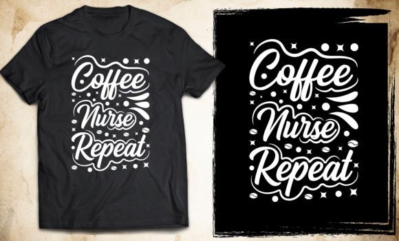 Coffee Typography T Shirt Design Vector: Graphics for Handmade T-Shirt Designs