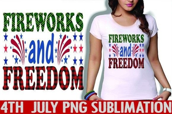 Fireworks and Freedom Sublimation: T-Shirt Designs & Graphics
