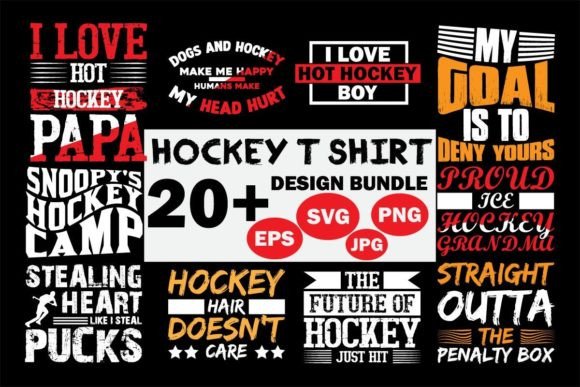 Hockey T-Shirt Bundle: Graphics & T-Shirt Designs
