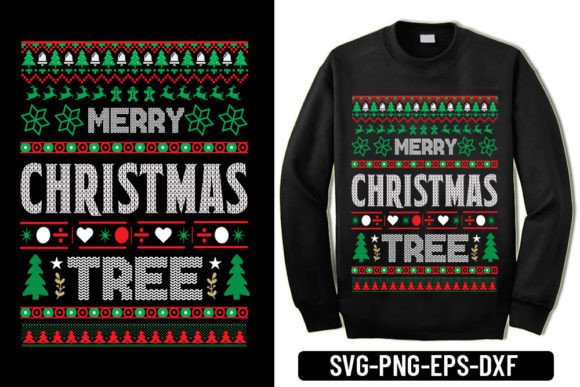 Merry Christmas Tree – Ugly S Graphics for T-Shirt Designs