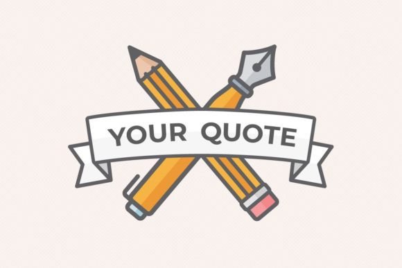 Pen and Pencil Badge: Clean Graphics & Illustrations for Local Brands
