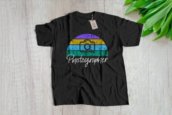 Photography Vector T Shirt Design: Graphics for Print Templates
