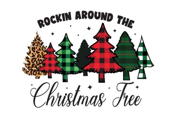 Rockin Around the Christmas Sublimation Graphics