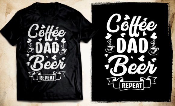 Typography Coffee Graphics for T-Shirt Designs